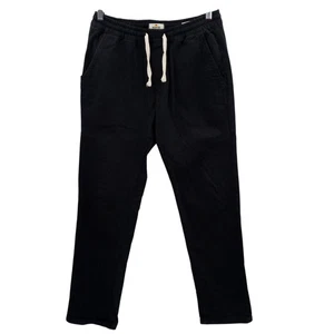 Marine Layer Saturday Slim Straight Twill Pants Size M Organic Cotton Pull On - Picture 1 of 11