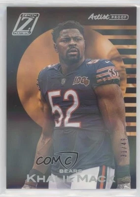 2020 Panini Zenith Artist Proof Silver /49 Khalil Mack #10 - Image 1 of 2