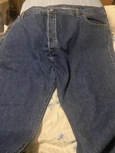 LEVI'S 501 Classic Blue Denim Jeans Sz 54 x 30 - Picture 1 of 6