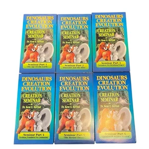 Dr. Kent E Hovind Dinosaurs Creation Evolution 6 Part VHS Bible Seminar Lot Set - Picture 1 of 17