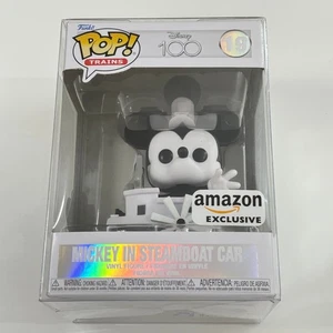 Funko Pop! Disney 100 Mickey en Steamboat Car #19 exclusivo de Amazon con protector - Imagen 1 de 7