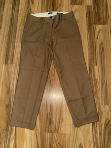 J. Crew Sz 6 City Fit Skimmer Trouser Pant Light Brown Lined Wool Blend - Picture 1 of 6