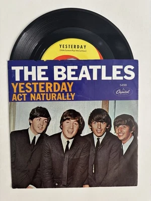 The Beatles Yesterday / Act Naturally 45rpm 7" single - picture sleeve US 1965 - Image 1 of 3