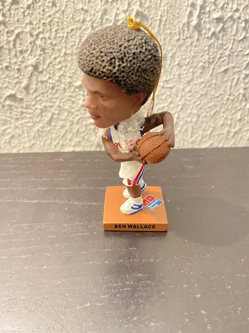 Detroit Pistons Ben Wallace Mini Bobblehead Ornament SGA Rare Cover