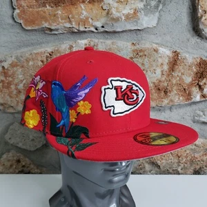New Era 59FIFTY Kansas City Chiefs NFL "Blooming" Floral Fitted Hat 7 3/4 RARE - Bild 1 von 8