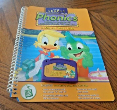 LEAP PAD LEAP FROG - PHONICS LESSON 3 - A DAY AT MOSS LAKE - GOOD CONDITION - Image 1 of 4