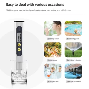4in1 Drinking Water Tester Digital TDS PPM Meter Water Quality Purity Test Tool - Picture 1 of 5