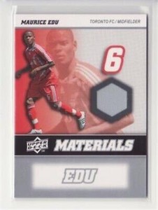 2008 Upper Deck MLS Materials #MM20 Maurice Edu Jersey - Flat S/H