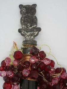 NWT Rustic Owl Figure Wrought Iron Wine Bottle Stopper~REDUCTION IN PRICE~ - Picture 1 of 6