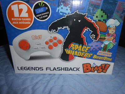 Legends Flashback Blast! Space Invaders Retro Gaming Blue Box 12 Vintage Games - Image 1 of 2