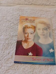 The WOMEN of STAR TREK" PROMO CARD P1 SEVEN OF NINE (2010)