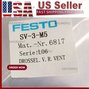 NEU Festo 6817 SV-3-M5 Frontplattenventil - Bild 1 von 10