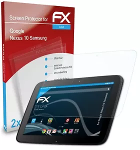 atFoliX 2x Screen Protector for Google Nexus 10 Samsung clear - Picture 1 of 9