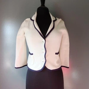 Lilly Pulitzer Cotton Blazer with Blue Trim - XSmall - Picture 1 of 5