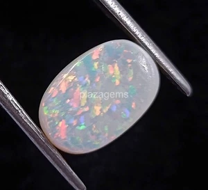 Natural Certified 5.00 Ct Ethiopian White Fire Opal Oval Cut Loose Gemstone 4SUZ - Picture 1 of 6