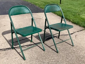 2er Set Original Indy 500 Metall Klappstühle - Bild 1 von 9