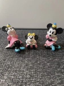 WALT DISNEY JAPAN Minnie Mouse Figurines – Set of 3 Vintage - Picture 1 of 5
