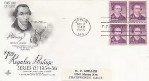 1052a 1 $ Patrick Henry - Artcraft - 4er Block - Bild 1 von 1