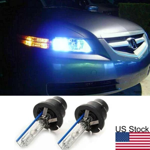 2pcs D2S D2R HID 8000K Blue Headlight High Low Beam Bulbs For BMW Acura Etc - Picture 1 of 11