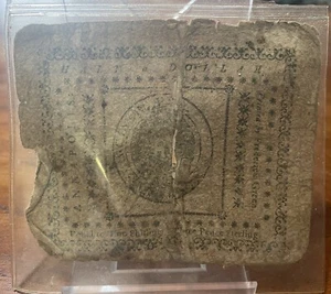 Colonial 1776 Maryland Half Dollar Paper Currency - Thomas Gassaway & J. Duckett - Picture 1 of 4