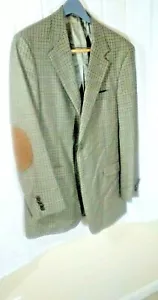 AUSTIN REED Uomo 41L LANA CAPPOTTO SPORTIVO PLAID/GOMITO TOPPA VENDITA AL DETTAGLIO $295 NUOVO - Foto 1 di 9