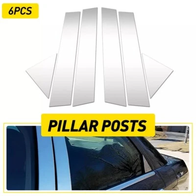 For 2005-2010 Chrysler 300/300C Dodge Magnum 6pcs Door Pillar Post Trim Covers - Imagem 1 de 4