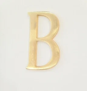 50 MM (2Inch) Brass Home 26 Polish Gold Wall Mounted Door Mounted Letters B - Picture 1 of 3