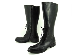 DMN Damen Stiefel Stiefeletten Boots  Schwarz Nero Bussinesstiefel Ectleder dmn - Bild 1 von 11