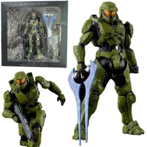 Halo 4 Master Chief Green Spartan 7'' Action Figure Collection Model PVC Toy UK - Picture 1 of 21