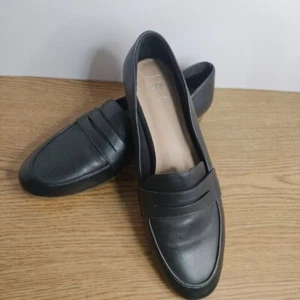 GAP Herren Leder Halbschuhe Größe 10 Schwarz/Marine Farbe Neu - Bild 1 von 10
