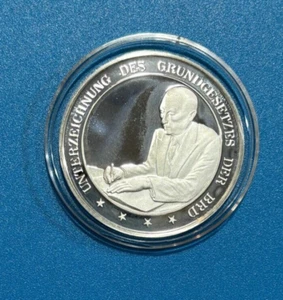 1976 Germany 0.925 Silver Medal - Konrad Adenauer Era - 31.31g D - Picture 1 of 3