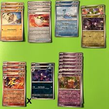 Paldean Fates Reverse Holo x29 Card Lot No Duplicates 3 Rare 26 C/UC See Photos