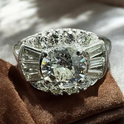 1.09ct GIA Certified Old European Cut Diamond Vintage Engagement Ring - Image 1 of 4