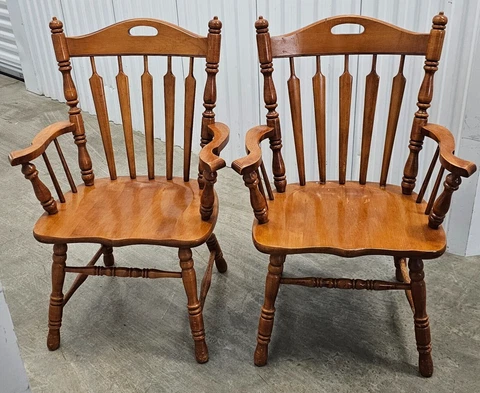 Tell City Furniture Chair Company Solid Maple Andover Finish 8073 Vintage Arrow Cover