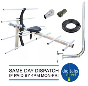More details for 4g digital tv aerial kit freeview and hd for indoor outdoor or loft installation