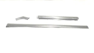 1989 Jeep Grand Wagoneer OEM Left Rear Quarter Glass Chrome Trim Set - Picture 1 of 12