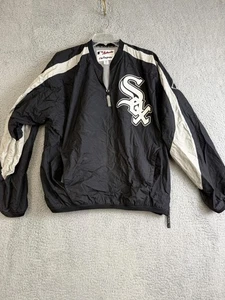 Chicago White Sox Jacke Herren Medium schwarz MLB Baseball Pullover Windbreaker - Bild 1 von 21