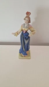 Aelteste Volkstedt Porzellanfigur Königin im Gewand klein - Bild 1 von 6