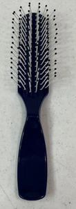 Estee Lauder Vintage Ball Tipped Hair Brush 6.5" Travel Purse Blue Plastic Clean - Picture 1 of 5