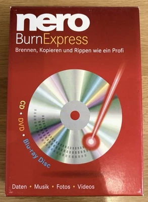 Nero Burn Express DVD-Box + Lizenzschlüssel Key - CD, DVD, Blue-ray Disc brennen - Bild 1 von 4