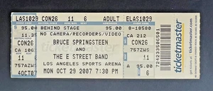 2007 Bruce Springsteen Concert Ticket Stub 10/29/07 Los Angeles Sports Arena Ca. - Picture 1 of 1