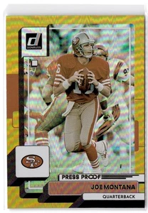 2022 Donruss Joe Montana #23 Premium Press Proof San Francisco 49ers - Picture 1 of 2