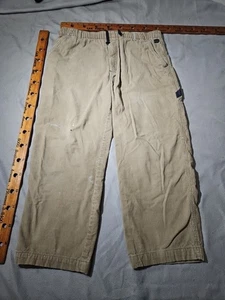 Pantalones De Colección OP Ocean Pacific Para Hombres Medianos Pana Carpintero Cordón Y2k Sueltos - Imagen 1 de 20