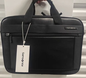 Samsonite Executive Leder 15,6" Laptop Aktentasche schwarz (12" x 16" x 5") - Bild 1 von 7
