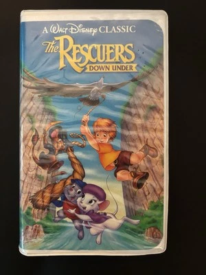 Walt Disney the Rescuers Down Under VHS Clamshell Black Diamond Edition - Image 1 of 4