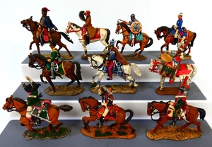 Lote de 10 figuras militares de caballería de caballos Del Prado peltre pintado a mano - (L4) - Imagen 1 de 12