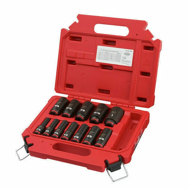 Milwaukee SHOCKWAVE Impact Duty 3/8 in Socket Set - 12 Piece