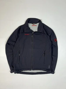Mammut Jacket Shell Zip Black Ski Mountain Men Logo Softech Size M - Picture 1 of 12
