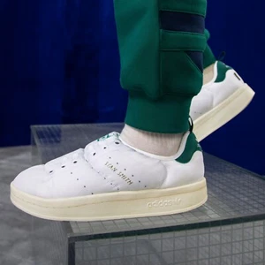 Adidas Originales Stan Smith Hinchado Todas las Tallas del Reino Unido Blanco Verde Nuevo en Caja ASMPLW - Imagen 1 de 18