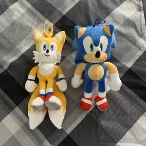Sonic the Hedgehog Classic Sonic And Tails Plush Toy Stuffed Animal SEGA Lot - Picture 1 of 5